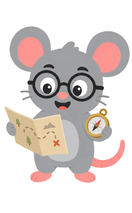 La ratita de Quircky explorando el mapa